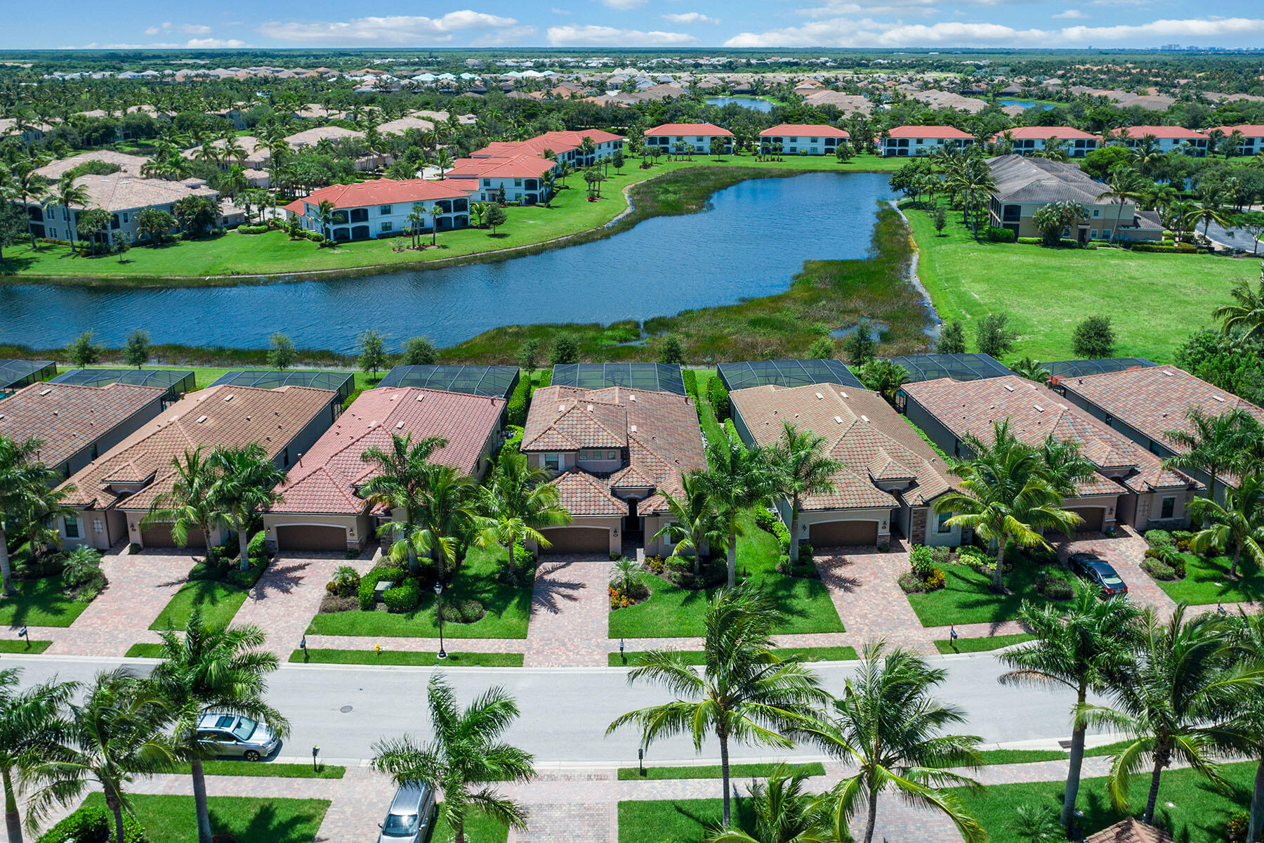 3009 Aviamar Circle Naples, FL 34114 - Photo 35 of 50 an aerial view of residential houses with outdoor space and river view