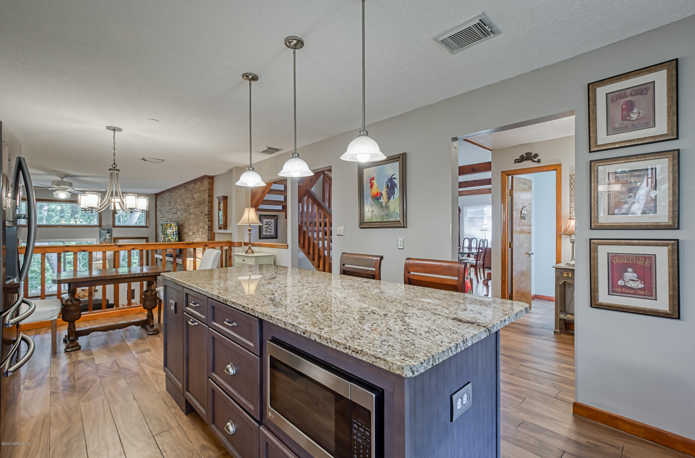 502 Raintree Trail St. Augustine, FL 32086 - Photo 4 of 69 kitchen - microwave in island