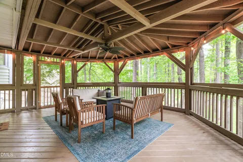 a view of a roof deck