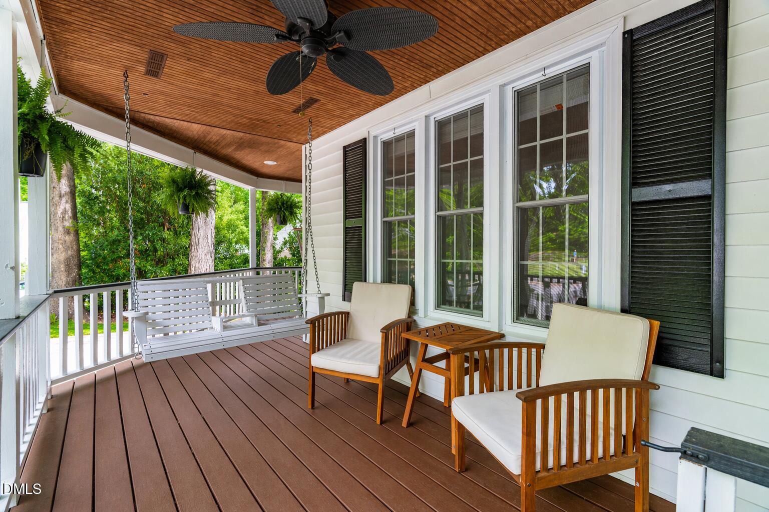 1109 Theresa Court Raleigh, NC 27615 - Photo 4 of 39 a view of a two chairs and table in the balcony