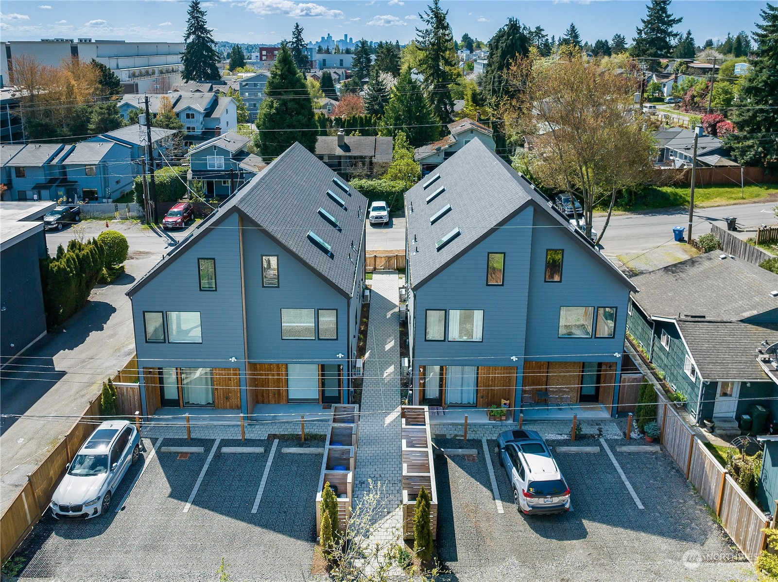 916 North 100th Street, Unit B Seattle, WA 98133 - Photo 16 of 19 a aerial view of a house with a yard
