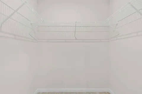 a view of small space with racks on the wall