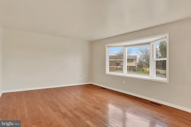wooden floor in a room