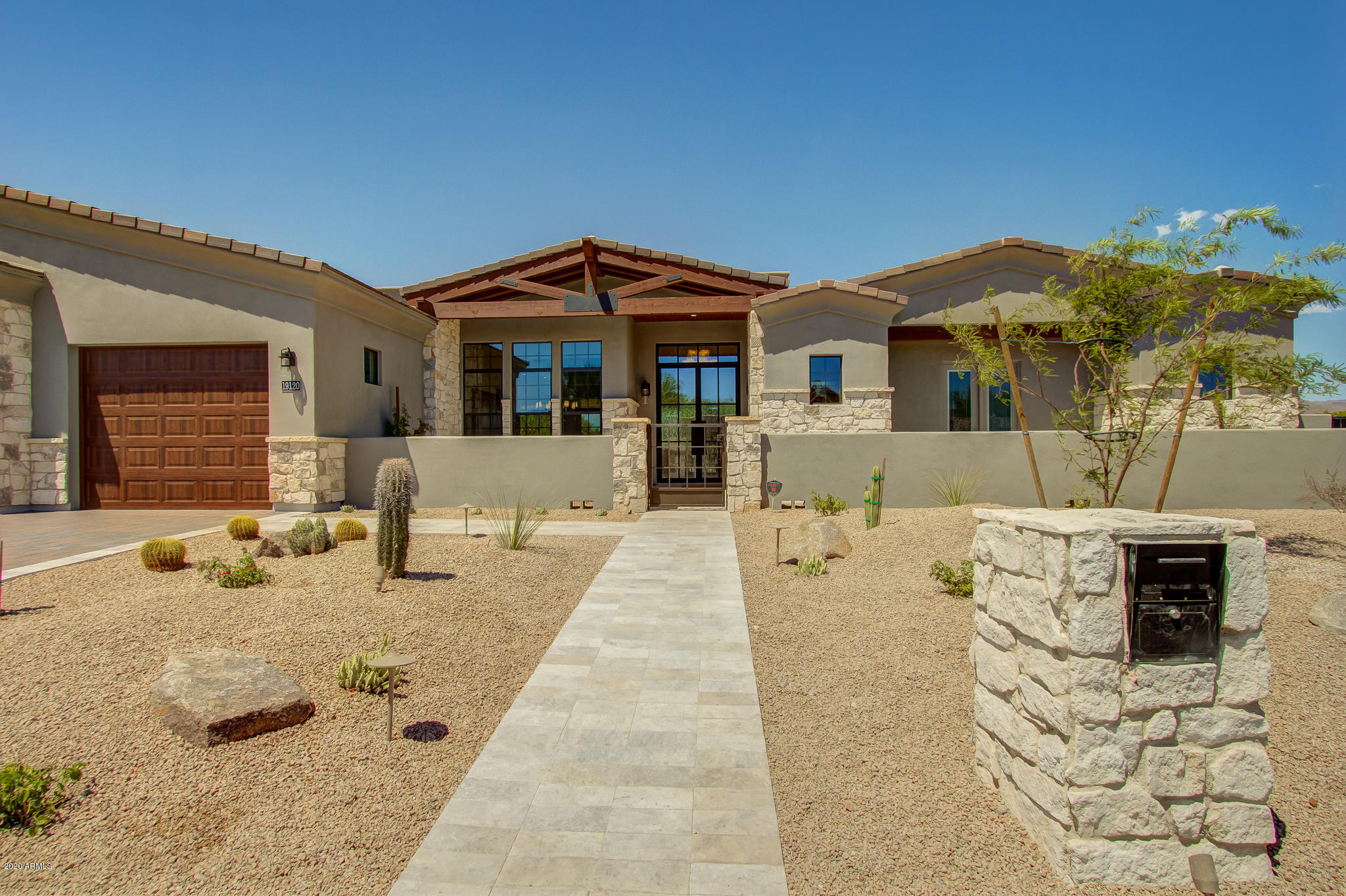 19120 East Box Bar Trail Rio Verde, AZ 85263 - Photo 2 of 30 Travertine entry