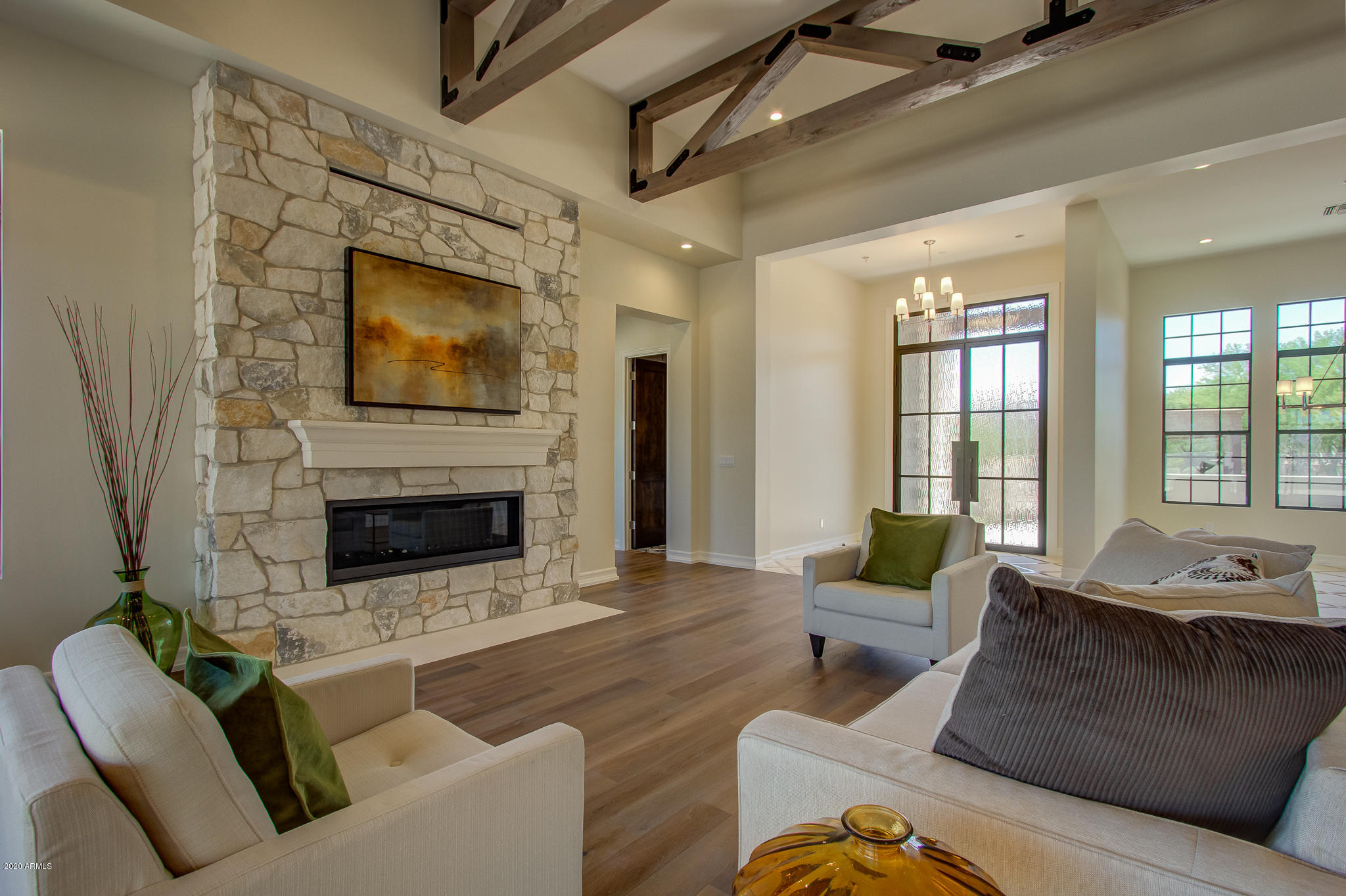 19120 East Box Bar Trail Rio Verde, AZ 85263 - Photo 4 of 30 Stone Fireplace