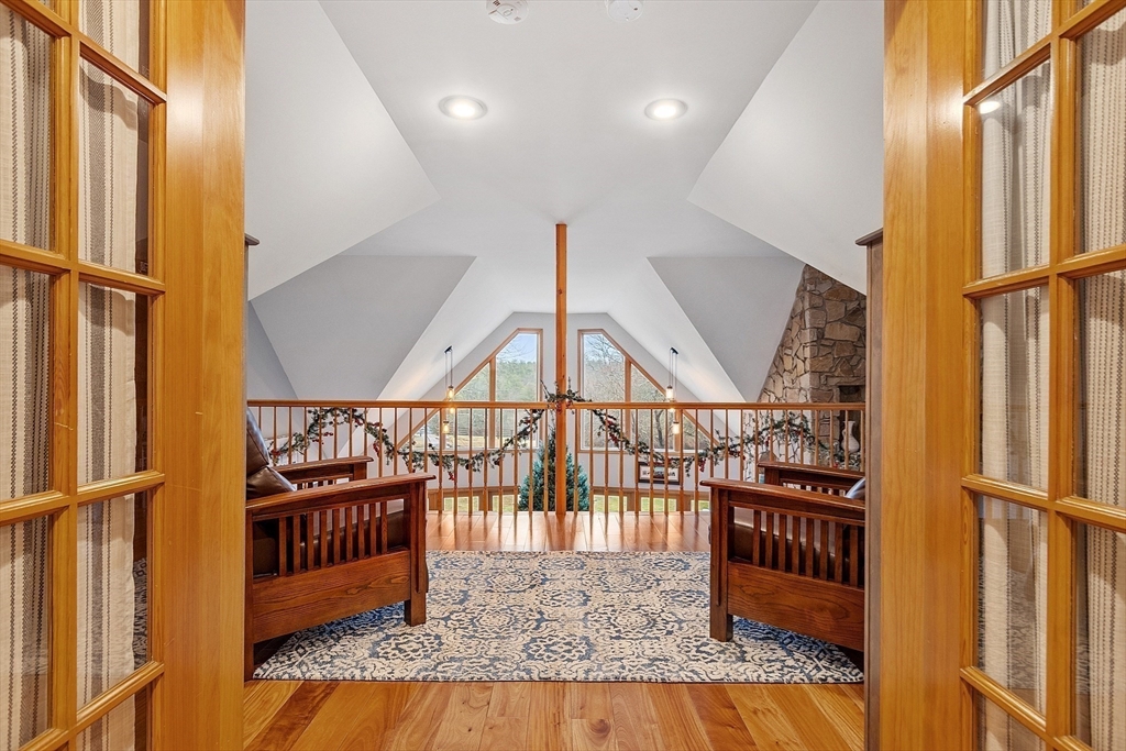 287 Chapman Road, Unit 1 Barre, MA 01005 - Photo 24 of 38 view of staircase with railing and white walls