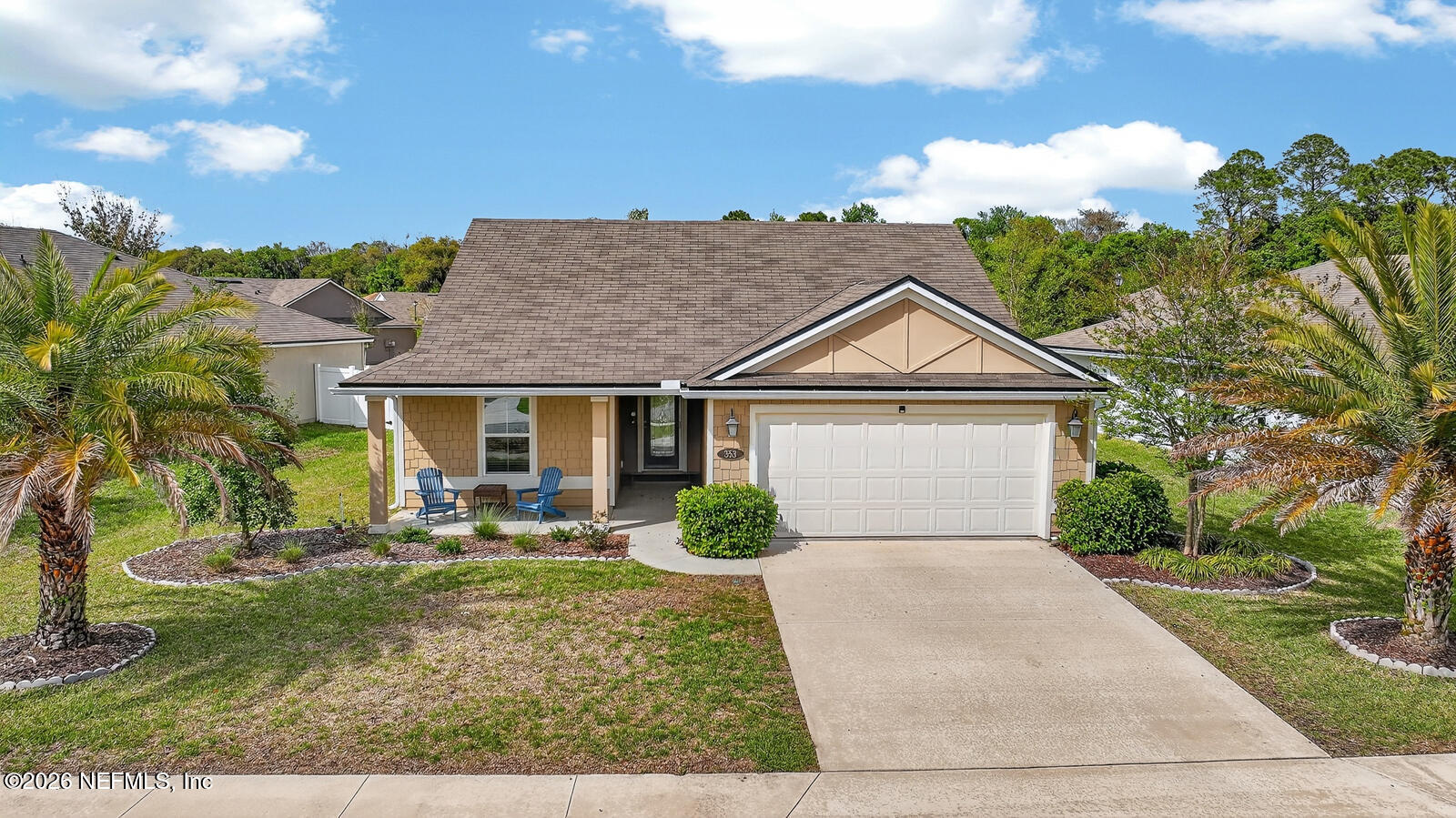 353 Green Turtle Lane St. Augustine, FL 32086 - Photo 39 of 48 front view of a house with a yard