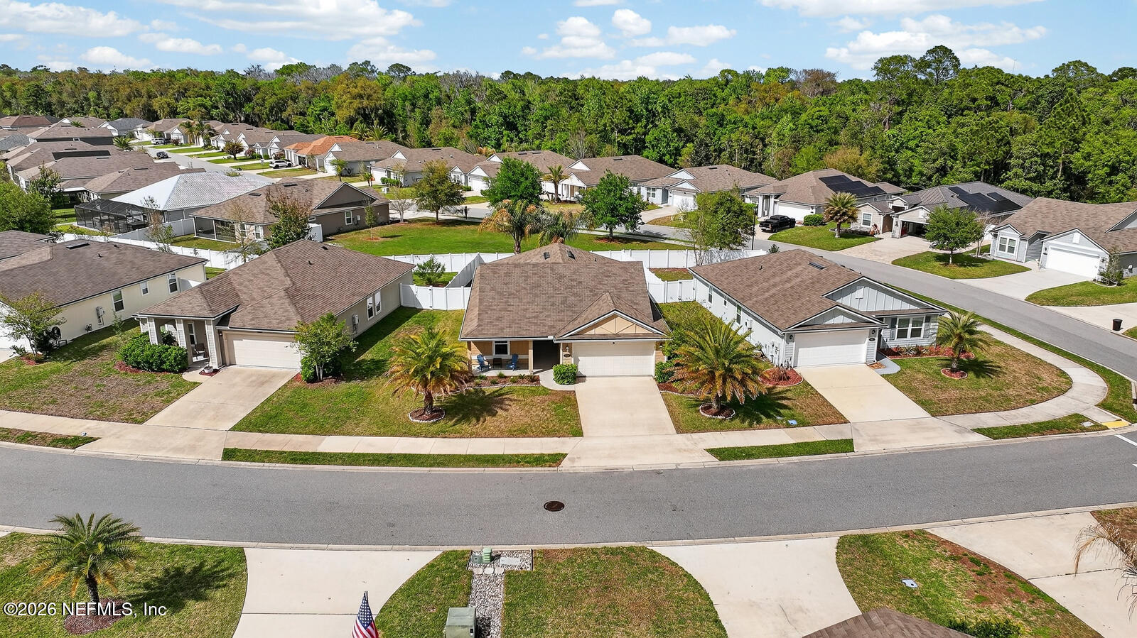 353 Green Turtle Lane St. Augustine, FL 32086 - Photo 41 of 48 an aerial view of residential houses with outdoor space and parking