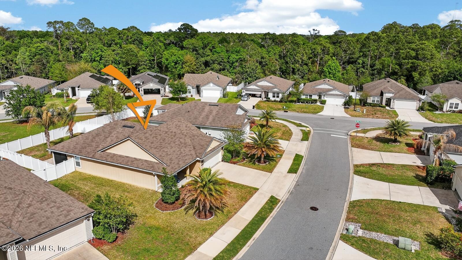 353 Green Turtle Lane St. Augustine, FL 32086 - Photo 44 of 48 an aerial view of residential houses with outdoor space