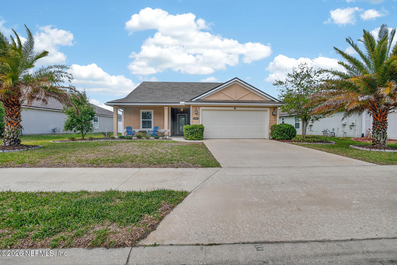 353 Green Turtle Lane St. Augustine, FL 32086 - Photo 6 of 48 front view of house with a yard