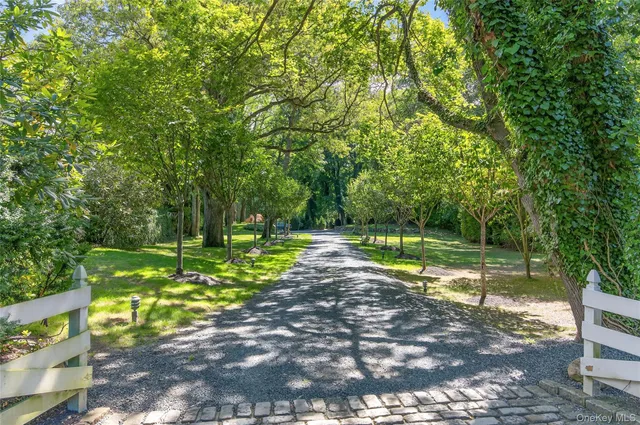a view of lake with green space