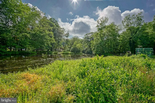 a view of a lake with an outdoor space