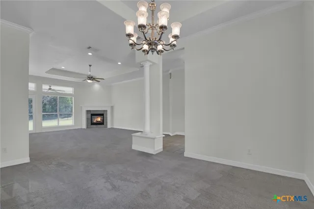 a view of an empty room