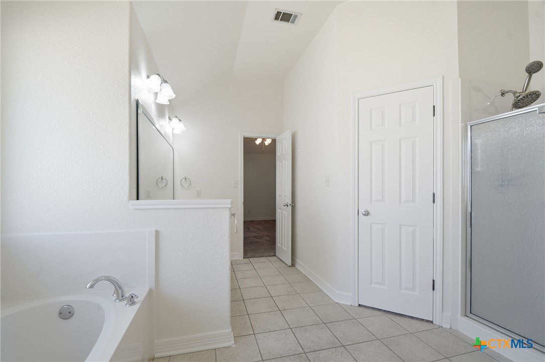 4703 Sunflower Lane Temple, TX 76502 - Photo 19 of 35 a bathroom with a bathtub a shower and a sink