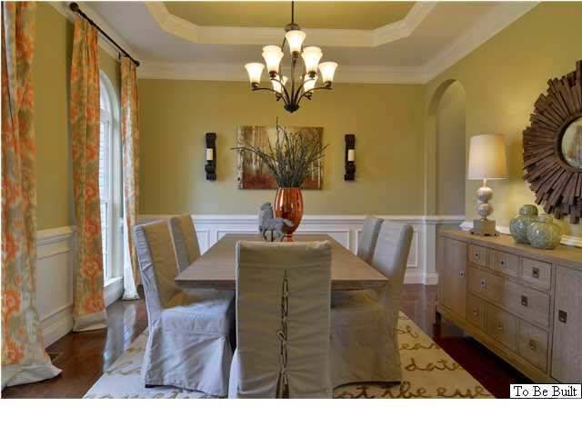 323 Ridgemont Road Ruckersville, VA 22968 - Photo 6 of 14 a dining room with chandelier and wooden floor