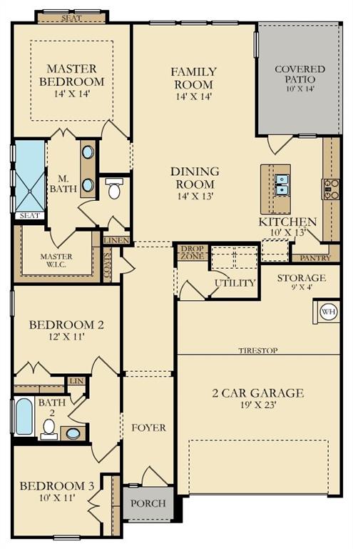 2016 Wooded Run Trail Georgetown, TX 78628 - Photo 16 of 16 Floor plan