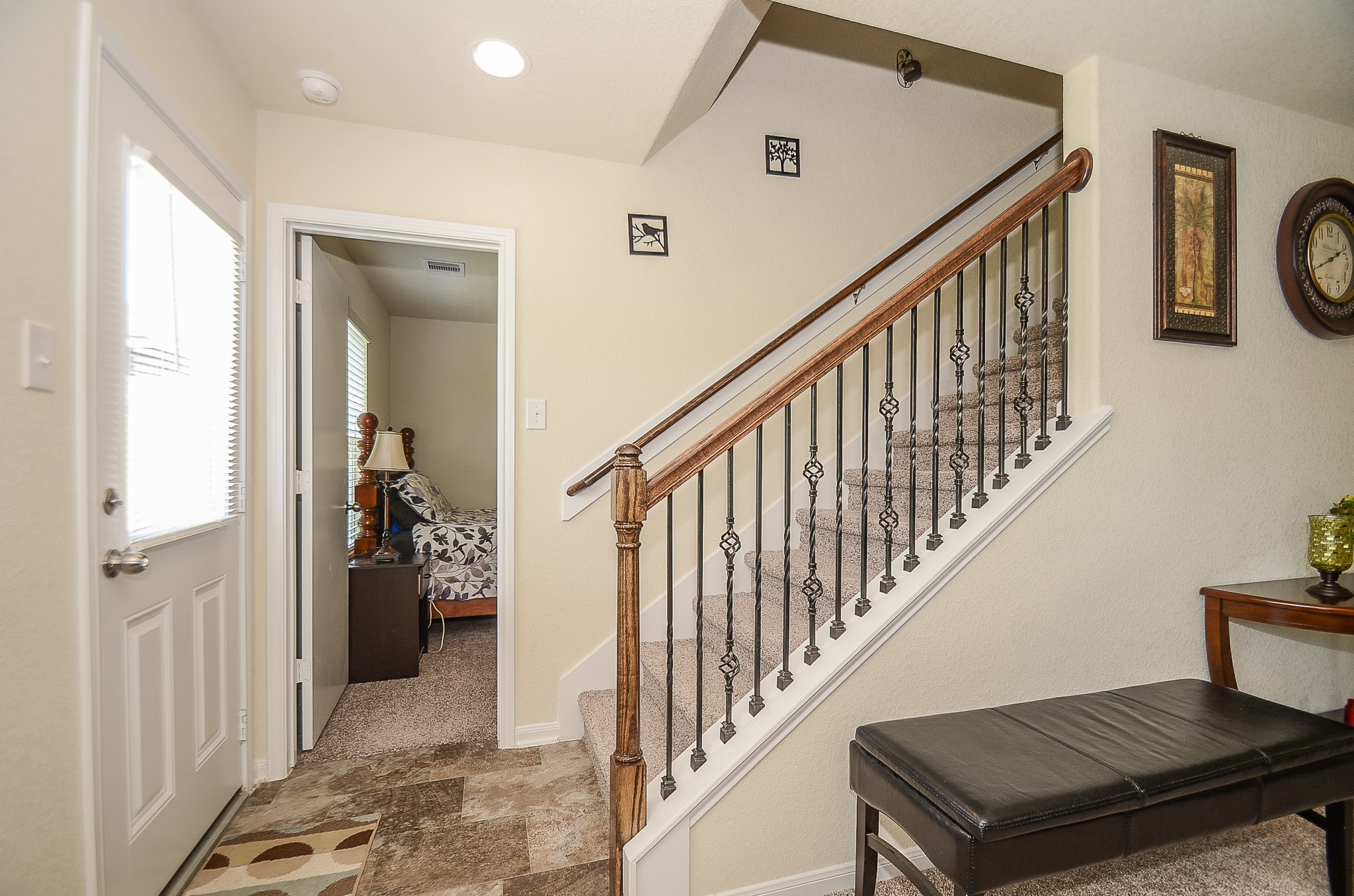 3027 Narrow Stream Way Katy, TX 77493 - Photo 8 of 32 Door leading to back patio with access to first floor, secondary bedroom.