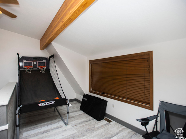 588 Raspberry Patch Road Garden City, UT 84028 - Photo 49 of 74 Game room with light wood-type flooring and baseboards