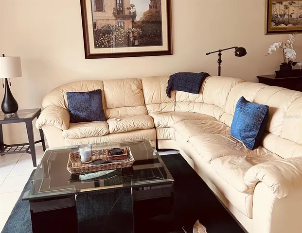 a living room with a couch