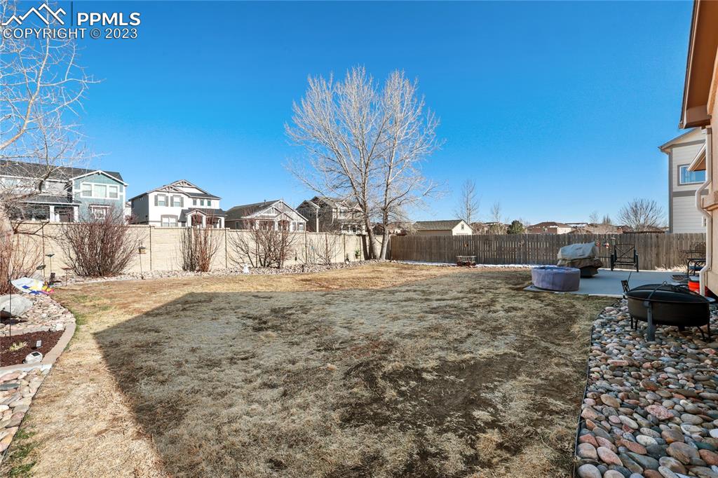 6435 Coyote Ridge Court Colorado Springs, CO 80923 - Photo 47 of 50 a view of a dry yard with large trees