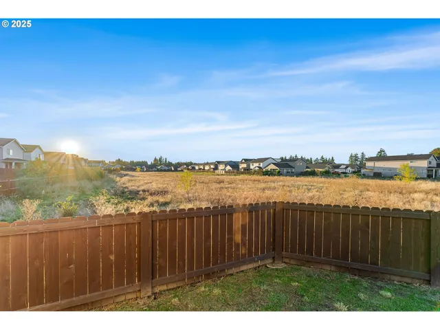 a view of a lake with a garden