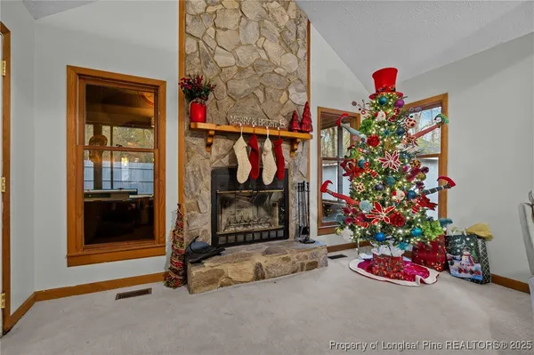 an outdoor space with garden view