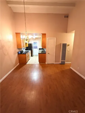 a view of a living room with furniture