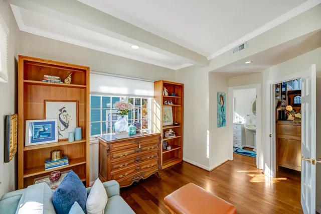 a room with furniture and a window