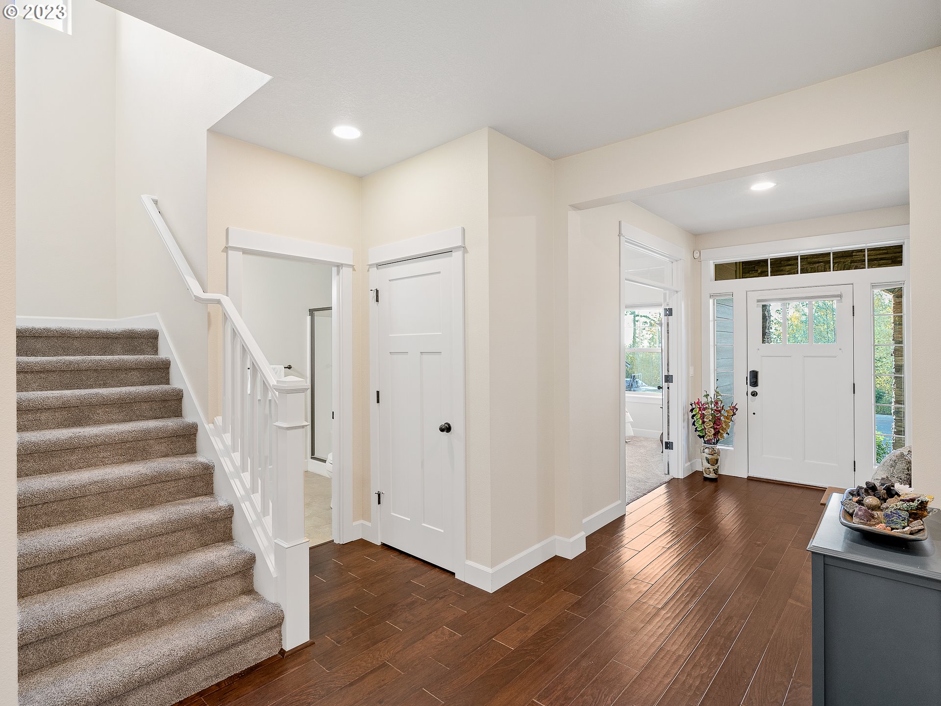 5420 Northwest 15th Circle Camas, WA 98607 - Photo 12 of 29 a view of an entryway with wooden floor and windows