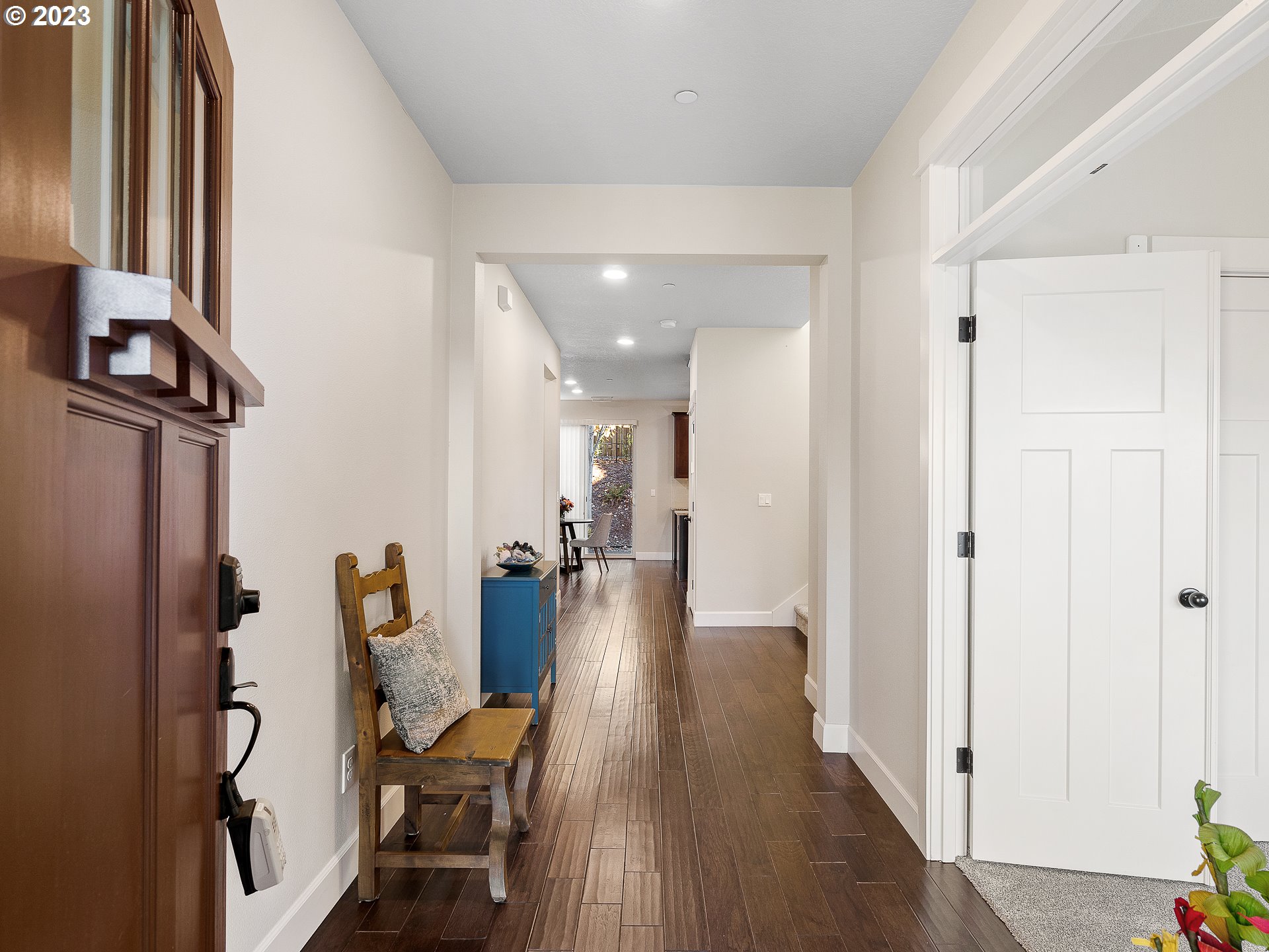 5420 Northwest 15th Circle Camas, WA 98607 - Photo 2 of 29 a view of a hallway with furniture and wooden floor