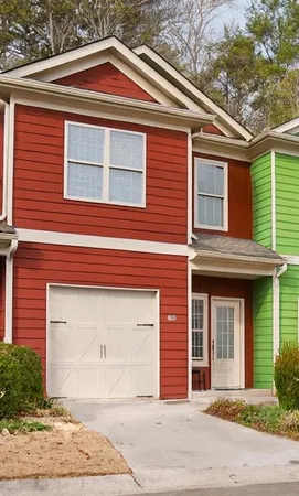 a front view of a house