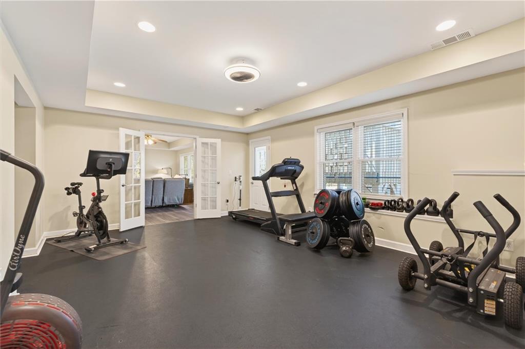 248 Cedarhurst Drive Canton, GA 30115 - Photo 47 of 76 a view of a room with gym equipment