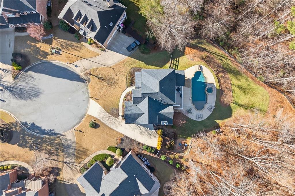 248 Cedarhurst Drive Canton, GA 30115 - Photo 64 of 76 an aerial view of a house with a yard