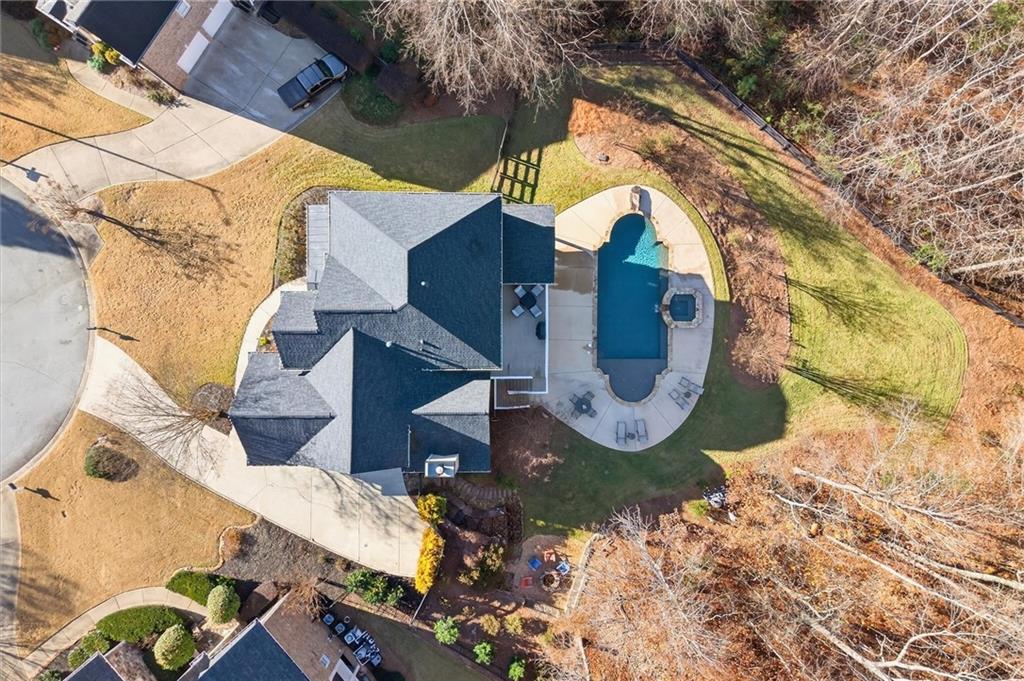 248 Cedarhurst Drive Canton, GA 30115 - Photo 66 of 76 an aerial view of a house with a yard
