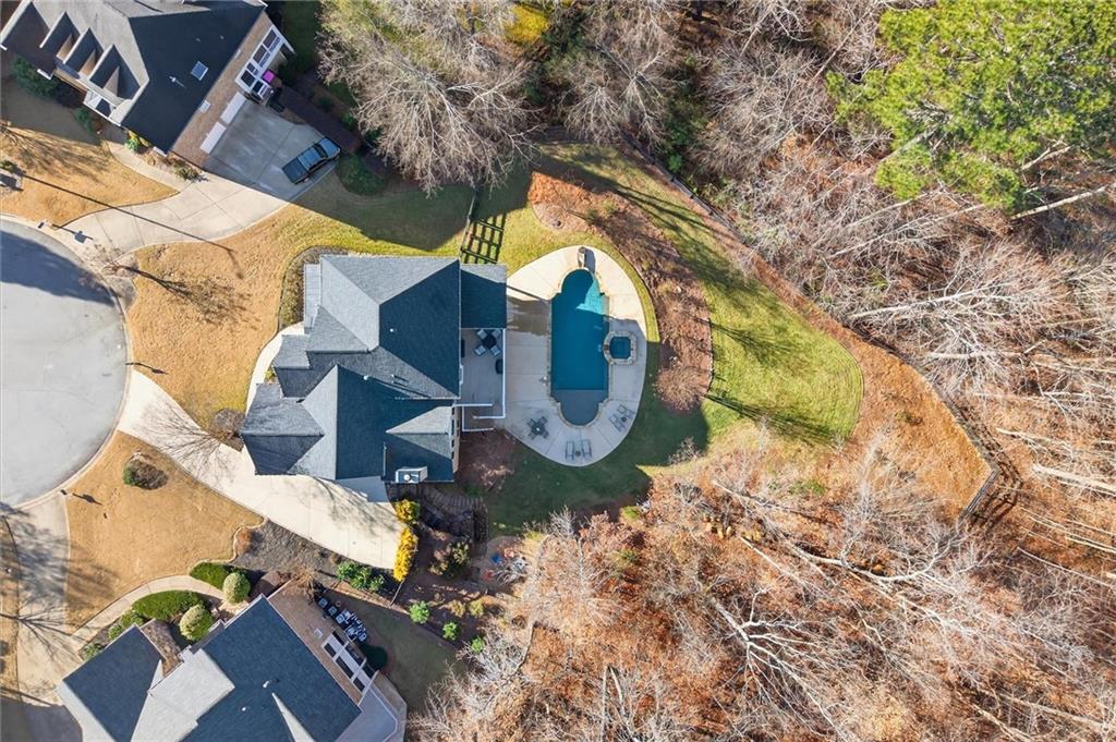 248 Cedarhurst Drive Canton, GA 30115 - Photo 67 of 76 an aerial view of residential houses with outdoor space
