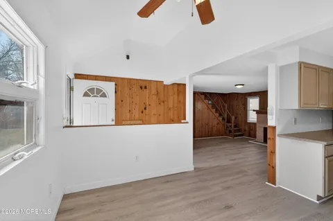 a view of kitchen and utility room