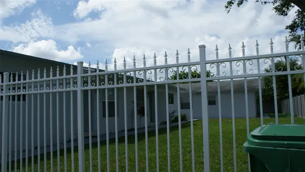 a view of a balcony with city view