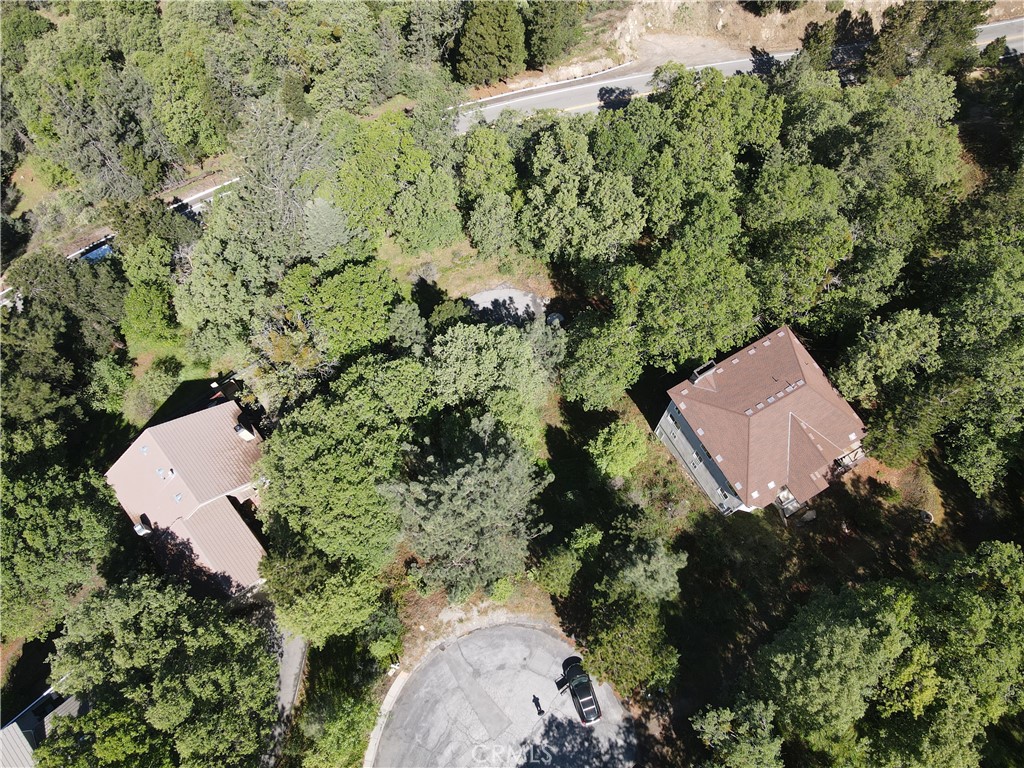 30029 Enchanted Way Running Springs, CA 92382 - Photo 3 of 8 an aerial view of a house with a yard and outdoor seating