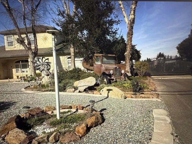 a view of a house with a patio