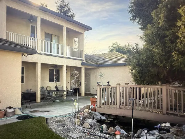 a backyard of a house