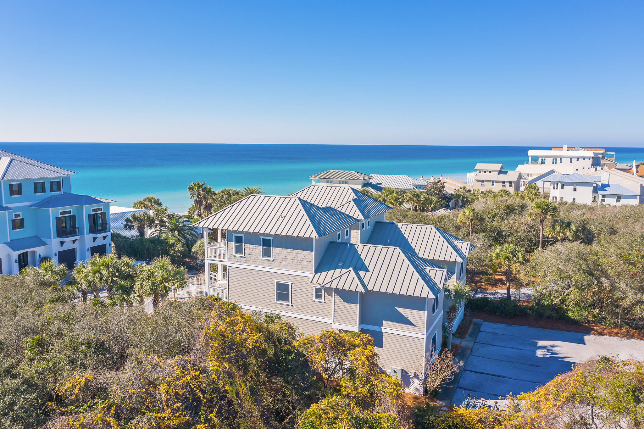 8968 East County Highway 30A Inlet Beach, FL 32461 - Photo 28 of 46 a view of a house with a terrace