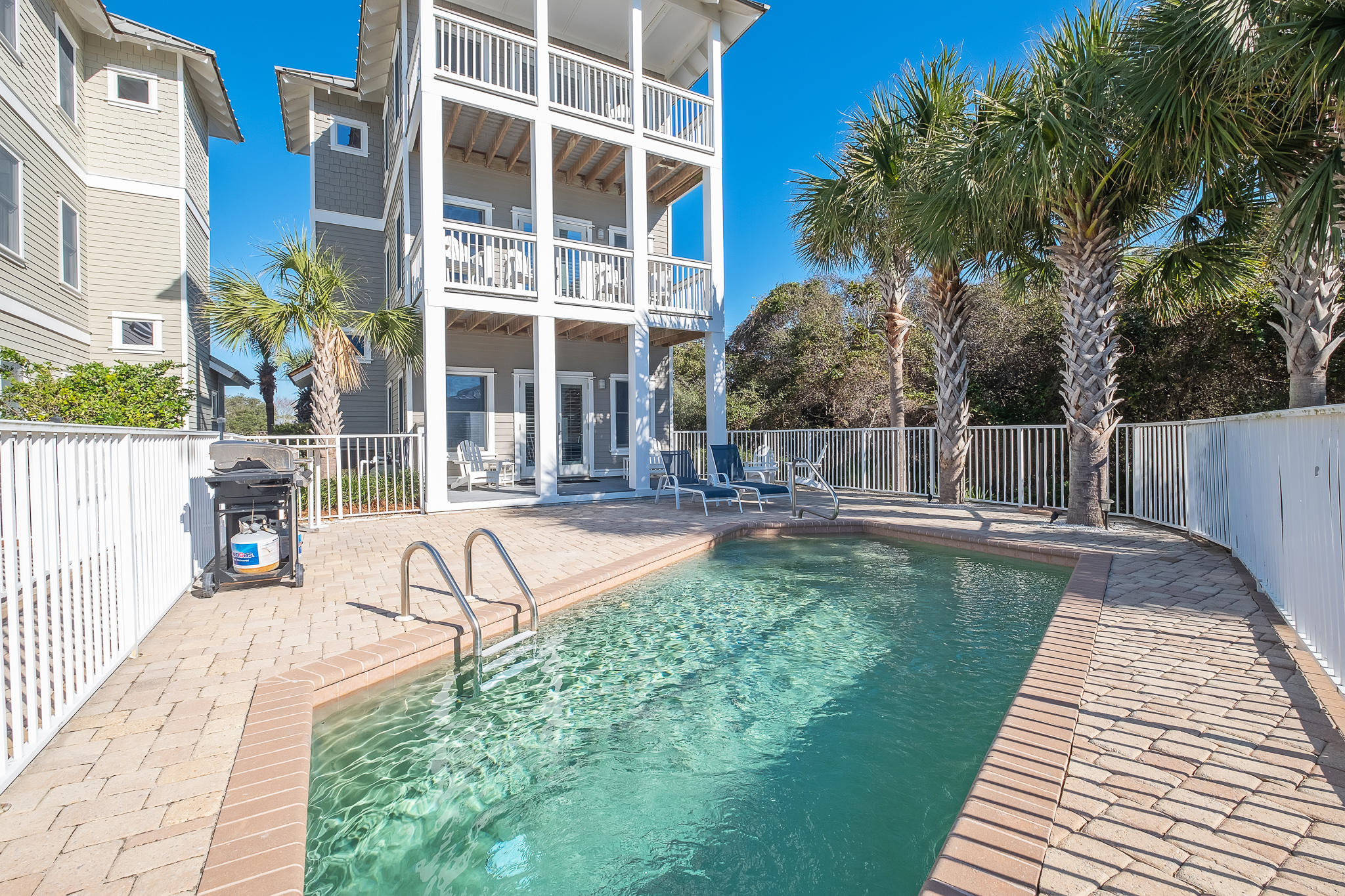 8968 East County Highway 30A Inlet Beach, FL 32461 - Photo 36 of 46 a view of a swimming pool with a patio