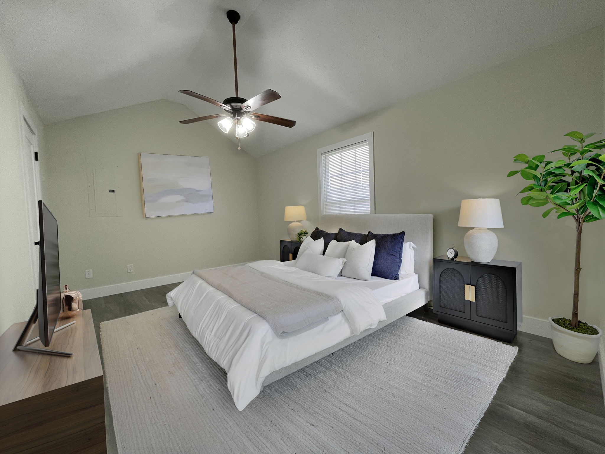 7754 Fernvale Road Fairview, TN 37062 - Photo 6 of 60 a bedroom with a bed chandelier and a window