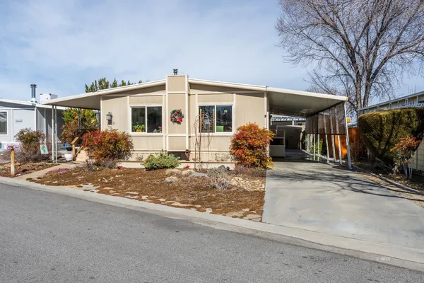 a house view with a outdoor space