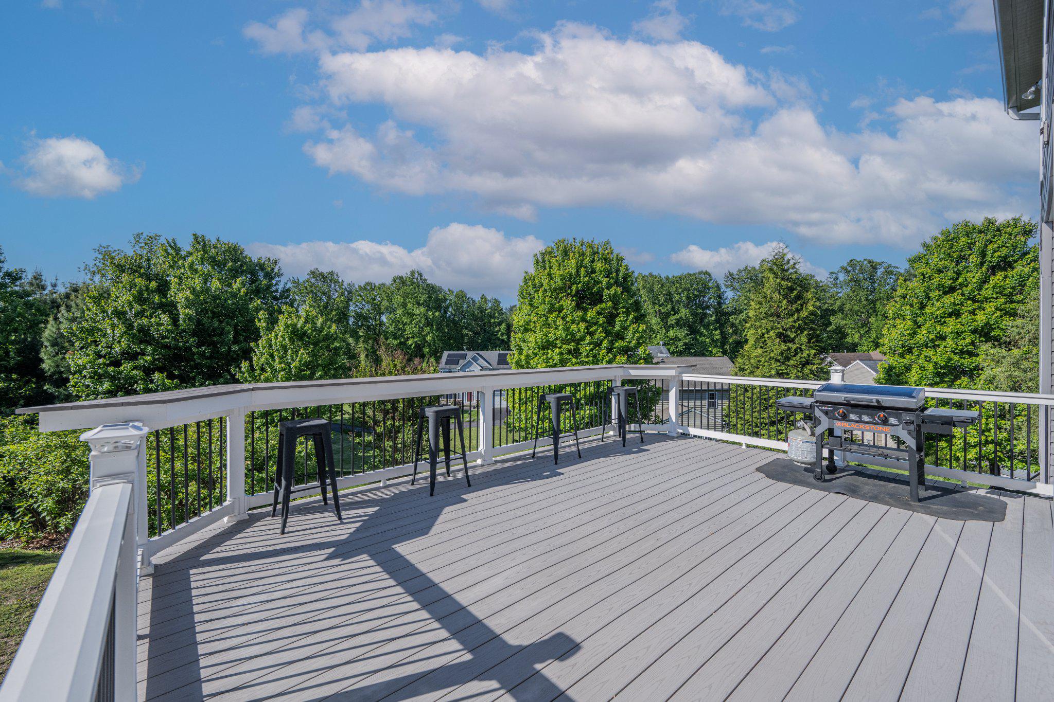 10693 Harding Road Laurel, MD 20723 - Photo 46 of 55 Spacious Deck with gorgeous views to entertain on!