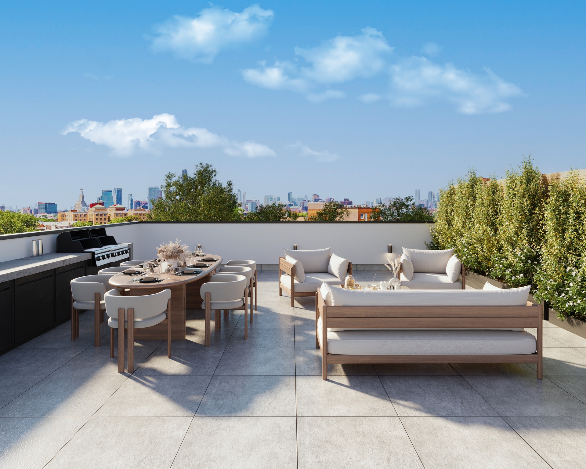 265 Weirfield Street, Unit PHA Brooklyn, NY 11221 - Photo 1 of 8 a view of a terrace with furniture