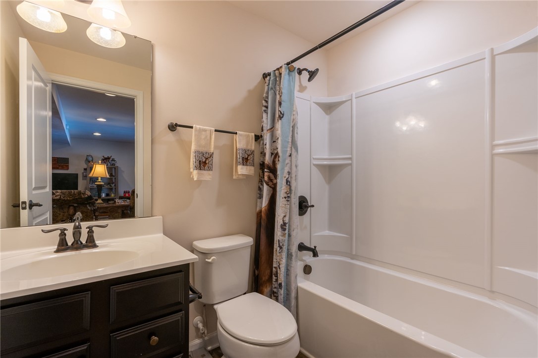 109 Smith Farm Way Easley, SC 29642 - Photo 27 of 37 This functional bathroom features a shower-tub combination and a practical vanity.