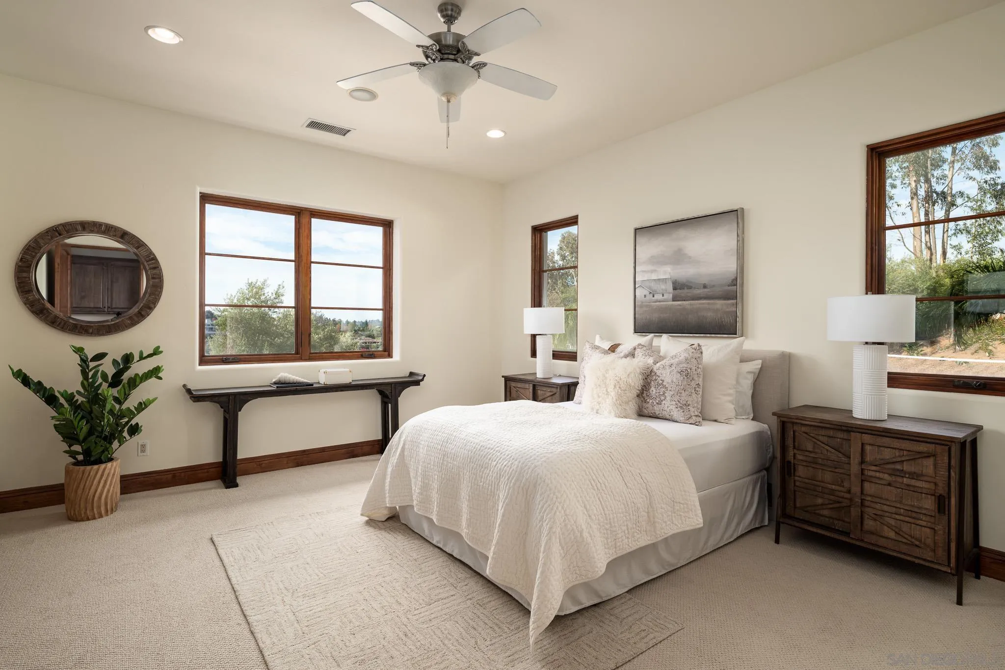 16531 Zumaque Street Rancho Santa Fe, CA 92067 - Photo 28 of 48 a bedroom with bed and a window