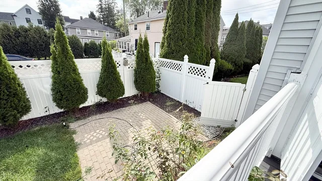 a view of a city from a balcony