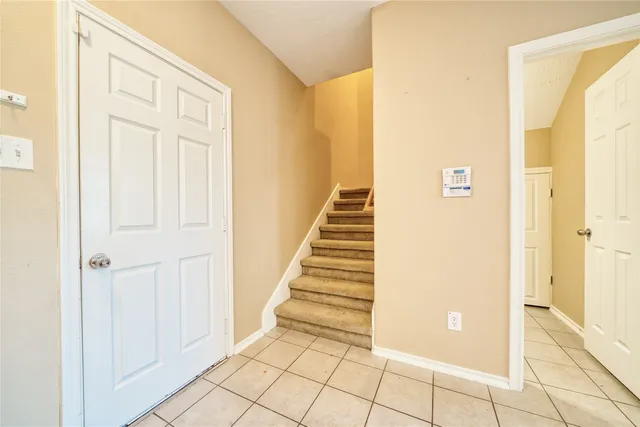 a view of a bathroom from a bathroom